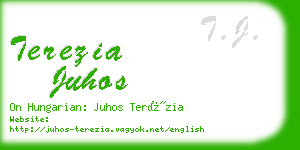 terezia juhos business card